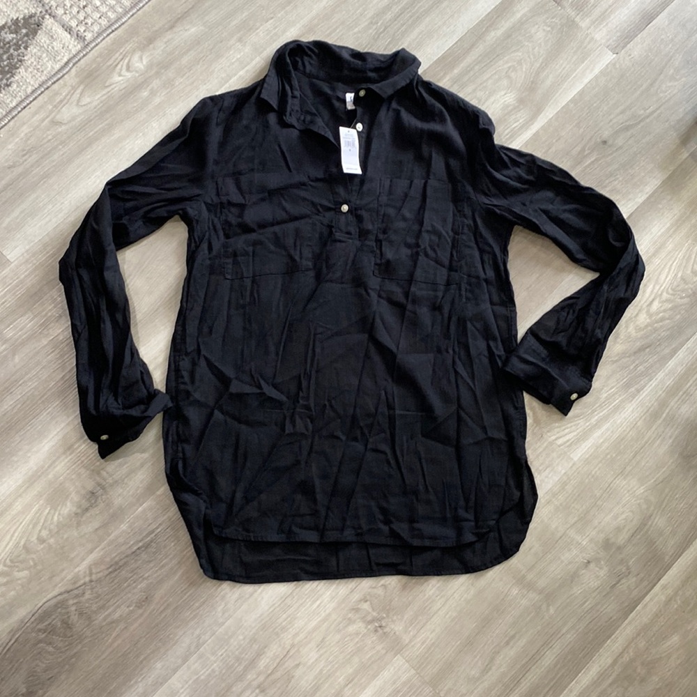 NWT gap factory women’s small black tunic pullover